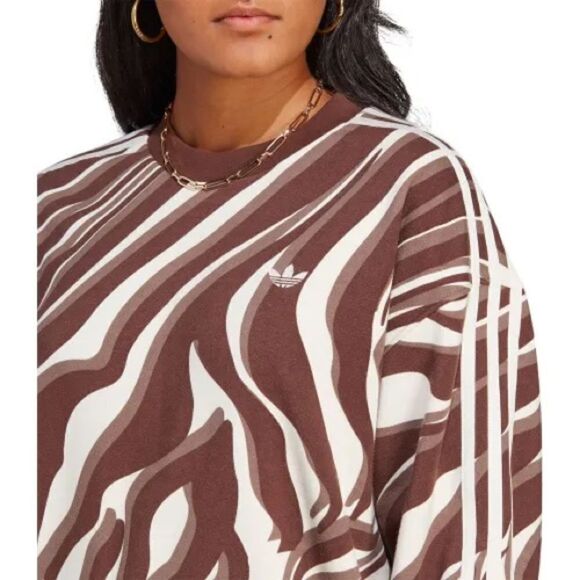 ADIDAS Abstract Allover Animal Print Sweatshirt - Picture 4 of 13